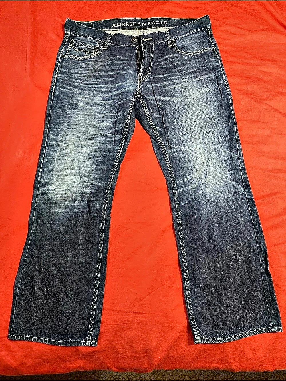 American Eagle Men’s Low Rise Boot Cut Jeans 38x32